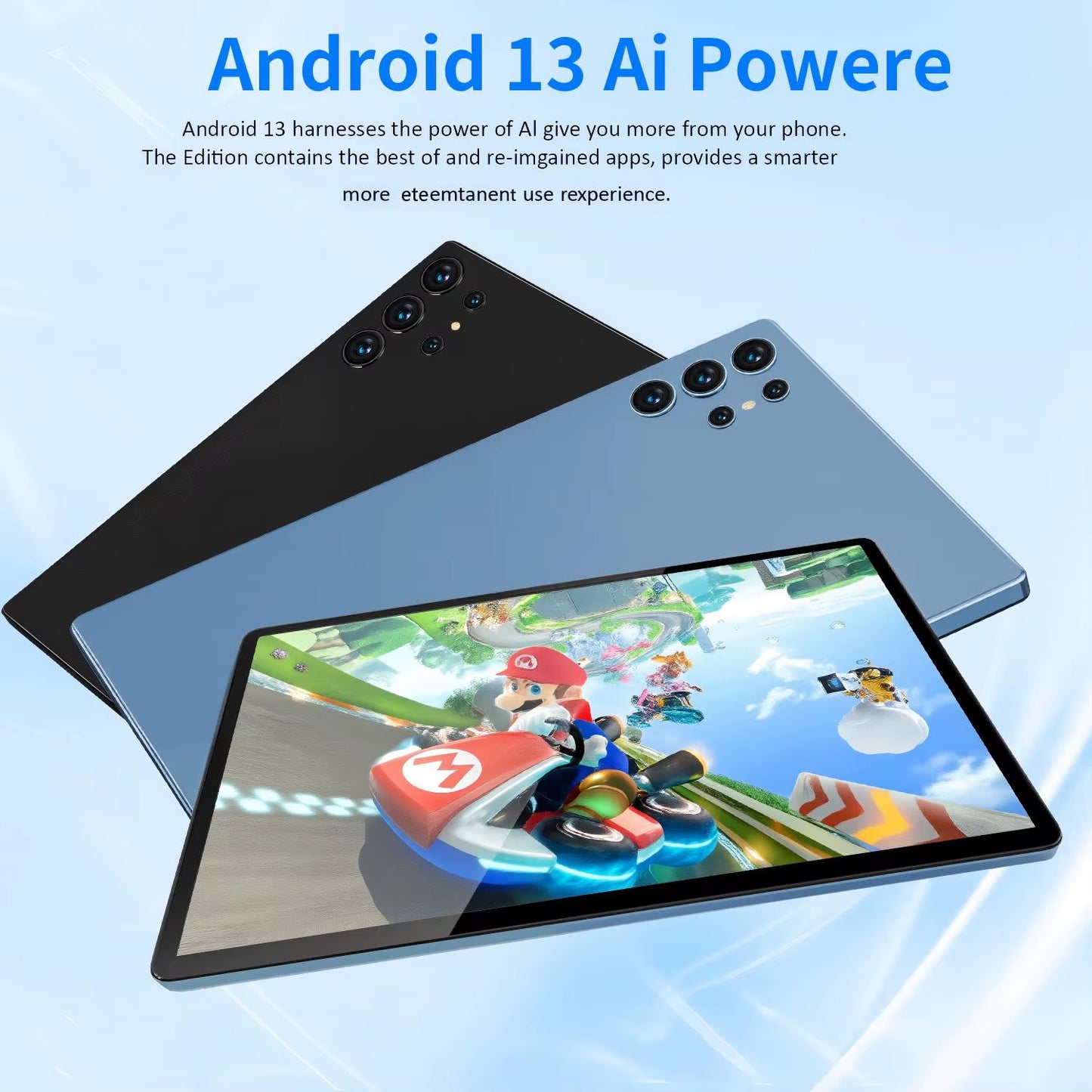 2025 New Upgraded Pad 10.1 Inch Android Tablets Octa Core 6GB RAM 128GB ROM Dual Network Wifi Dual Cameras Tablet PC 6000Mah