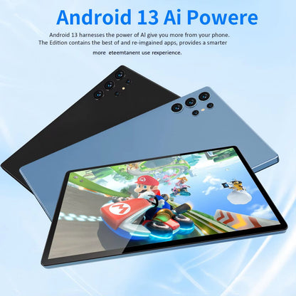 2025 New Upgraded Pad 10.1 Inch Android Tablets Octa Core 6GB RAM 128GB ROM Dual Network Wifi Dual Cameras Tablet PC 6000Mah