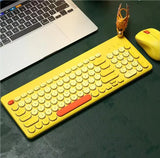 Colorful Gaming Accessories Ergonomic Mini Portable Wireless Keyboard and Mouse Combo for Home Office