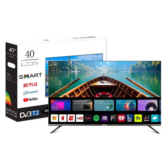 Bordeless 4K LED TV 40 Inch Full Screen Display Panel Android Webos Smart TV