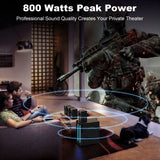 Surround Sound Systems Home Theater System - 800 Watts Peak Power 6.5" Subwoofer 5.1/2.1 Wired Stereo Speakers