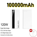 500000Mah Power Bank 120W Fast Charging Large Capacity Power Bank PD 20W Suitable for All Mobile Phones Long Endurance
