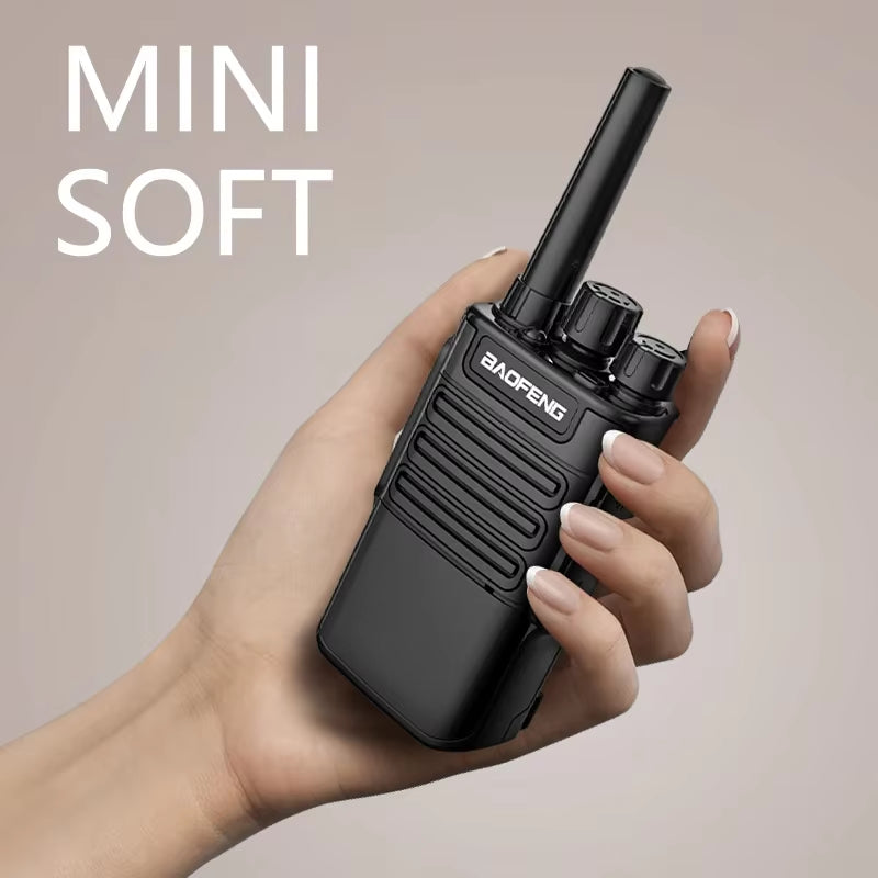 Mini Walkie Talkie Handheld BF-V8 BFV8 Gray Green Orange Intercom UHF HF Transceiver Walkie Talkie 10 KM