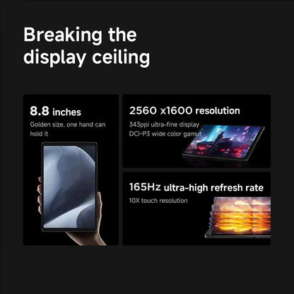 Legion Y700 Gen 3 2025 Gaming Tablet Snapdragon 8 8.8" LCD Screen 165Hz 6550 Mah 256GB 512GB RAM Battery Android 14