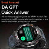 GPS Smart Watch Men Built-In GPS Bluetooth Call AI GPT Fitness Tracker Waterproof Military Sports Smartwatch for Men