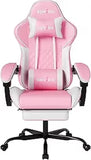 Ergonomic Gaming Chairs with Massage Lumbar Support, Swivel, Height Adjustable, and Headrest for Adults Comfort Gaming