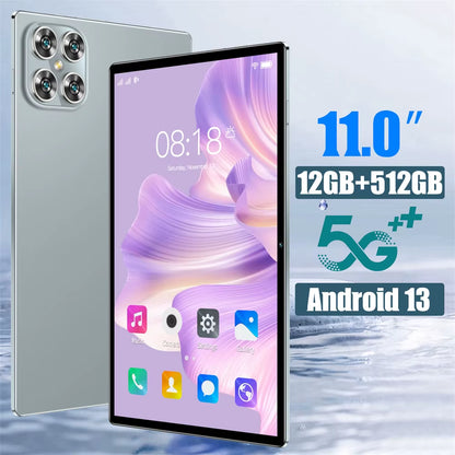 New K11 Tablets Case for 16GB+1TB 11Inch 5G Dual SIM Android Face Recognition Global Version Tablet PC 2025 for Children'S Kid