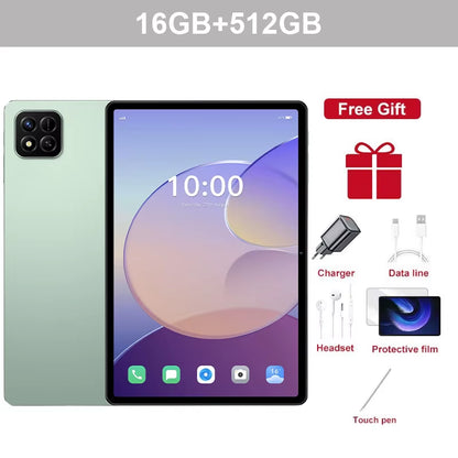 2025 New Pad 7S Pro Tablet PC 10.1" Global Edition 5G Dual SIM Android 15 Tablets 22GB+2TB Wifi GPS Children'S Kids Tab Tablet