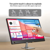 14 Inch Touchscreen Portable Monitor for PC Laptop Secondary Screen Expansion Switch External Display 10-Point Touch 100%SRGB