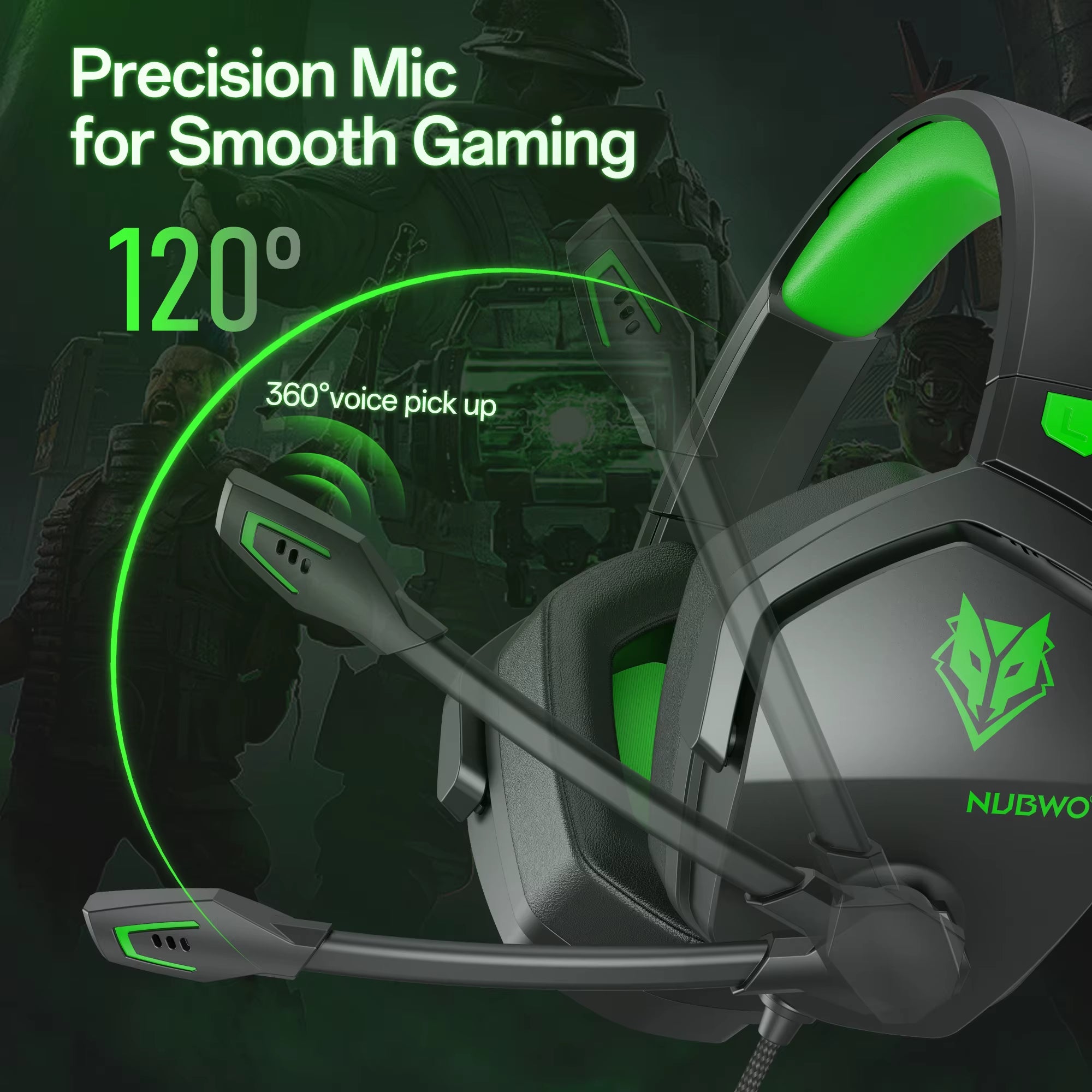 N16 Gaming Headset - Noise Canceling Mic, Stereo Sound, and Comfortable Design Gaming Headphones for PS5, PS4, Xbox One