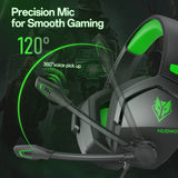 N16 Gaming Headset - Noise Canceling Mic, Stereo Sound, and Comfortable Design Gaming Headphones for PS5, PS4, Xbox One