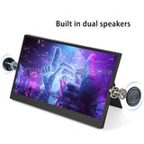 15.6 Inch Portable Monitor for PS4 NS XBOX Switch PC Gaming HDMI Eye-Care 1920*1080 Resolution IPS Panel 300Nits Brightness
