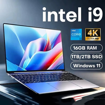 2025 15.6" Windows 11 Pro Laptop Computer  Core I9 10980HK 16GB 1TB Laptops Office Computer Fingerprint Unlock Notebook PC