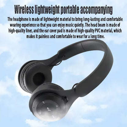 Stereo Y08 Headset 5.3 Bluetooth Headset Folding Wireless Sports Earphone Gaming Headsets Over-Ear Headphones for Android Ios
