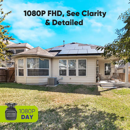 1080P HD TVI Bullet Security Cameras 2/4Pcs Outdoor Night Vision Cameras Home Surveillance Motion Detection Remote Access