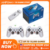 Y6 Retro Game Console 4K 60Fps HDMI Output Low Latency GD10 TV Game Stick Dual Handle Portable Home Game Console Kid Gift