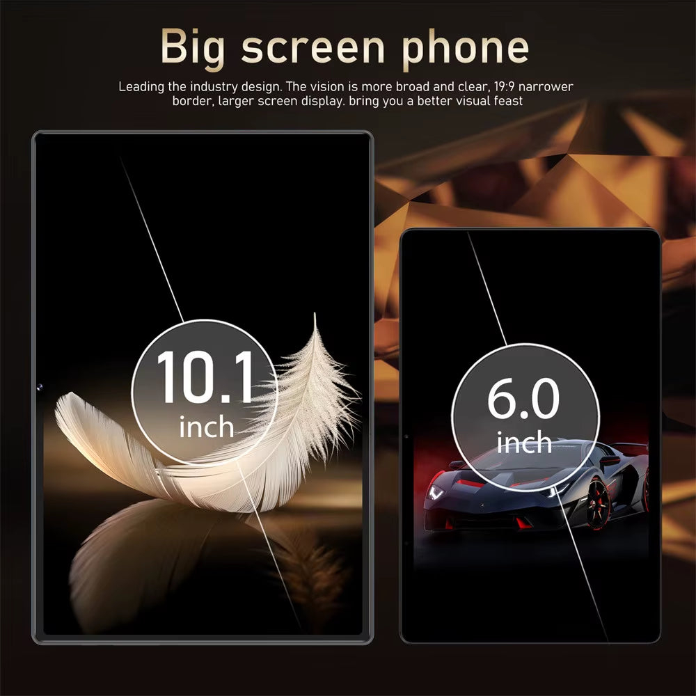 2025 Pad 16 Pro Tablet 10 Inch Android Snapdragon 870 Dual SIM Tablet 4K WIFI 10000Mah 16GB+1TB Tablets PC for Children Kids Tab