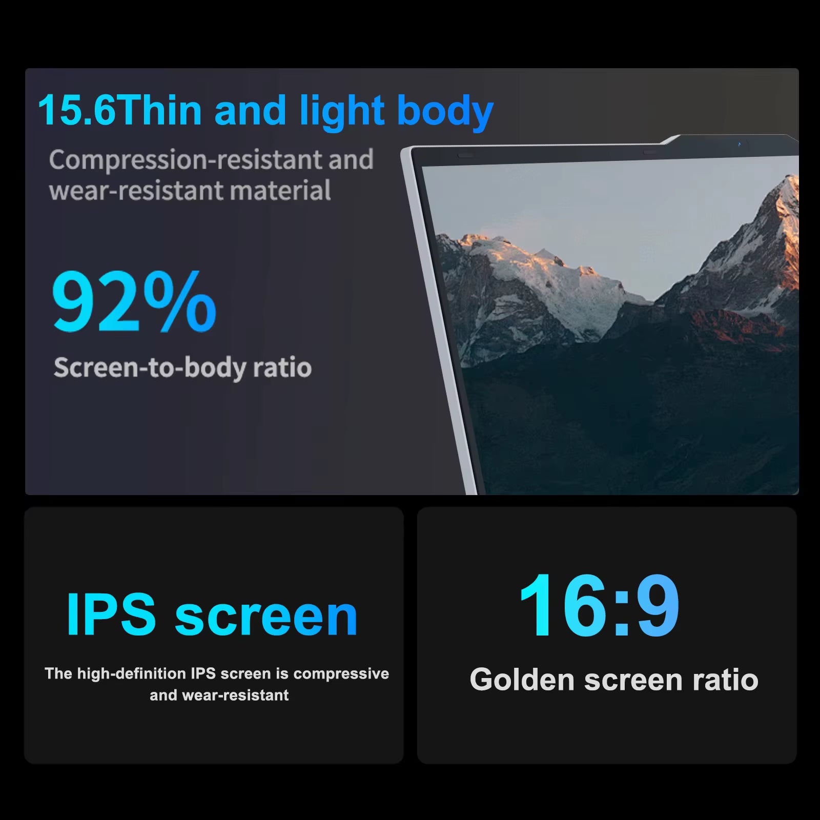 15.6" Laptop Computer PC Windows 11  Core I7 6500U I3 6100U PC Gamer 16GB RAM Fingerprint Unlock Notebook Laptops Backlight