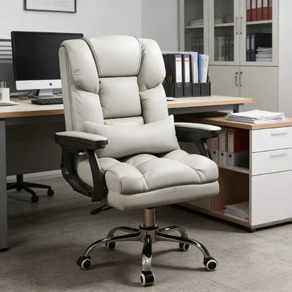 Luxury Modern Ergonomic Office Chair -Computer Desk Chair with Wheels, High Back Executive Swivel Chair for Home Office