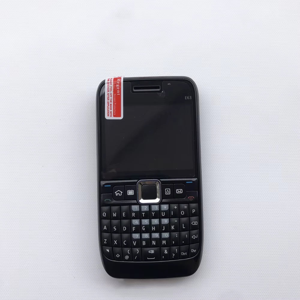 Original E63 Mobile Cell Phone GSM 3G Unlocked Wifi 2MP 240P Cellphone English Hebrew Russian Arabic Keyboard. Made in Finland