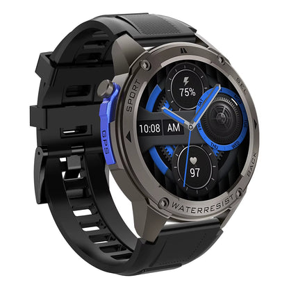 Bw-Voyager1 1.43 Inch AMOLED Double Straps Compass & Barometer 10ATM Waterproof Bluetooth Call Heart Rate Smart Watch