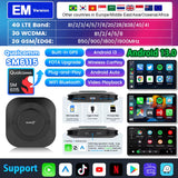 Android 13 Tv Box Carplay Android Auto 8 Core Wired to Wireless Adapter for Netflix Spotify Youtube Car Accessories