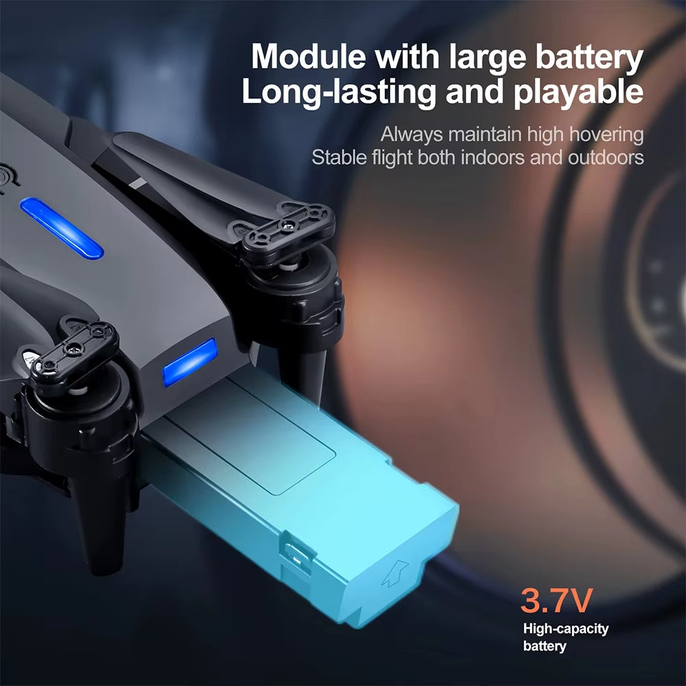 E88 4K Professional and Videography Aerial Drone with Large Screen on Remote Control Long Distance Children'S Toys