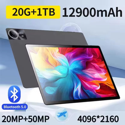 Massive 14-Inch Android Tablet 2025 Global Edition - 20GB RAM, 1TB ROM, 5G/Wi-Fi Dual SIM, 12900Mah & 10-Core Processor