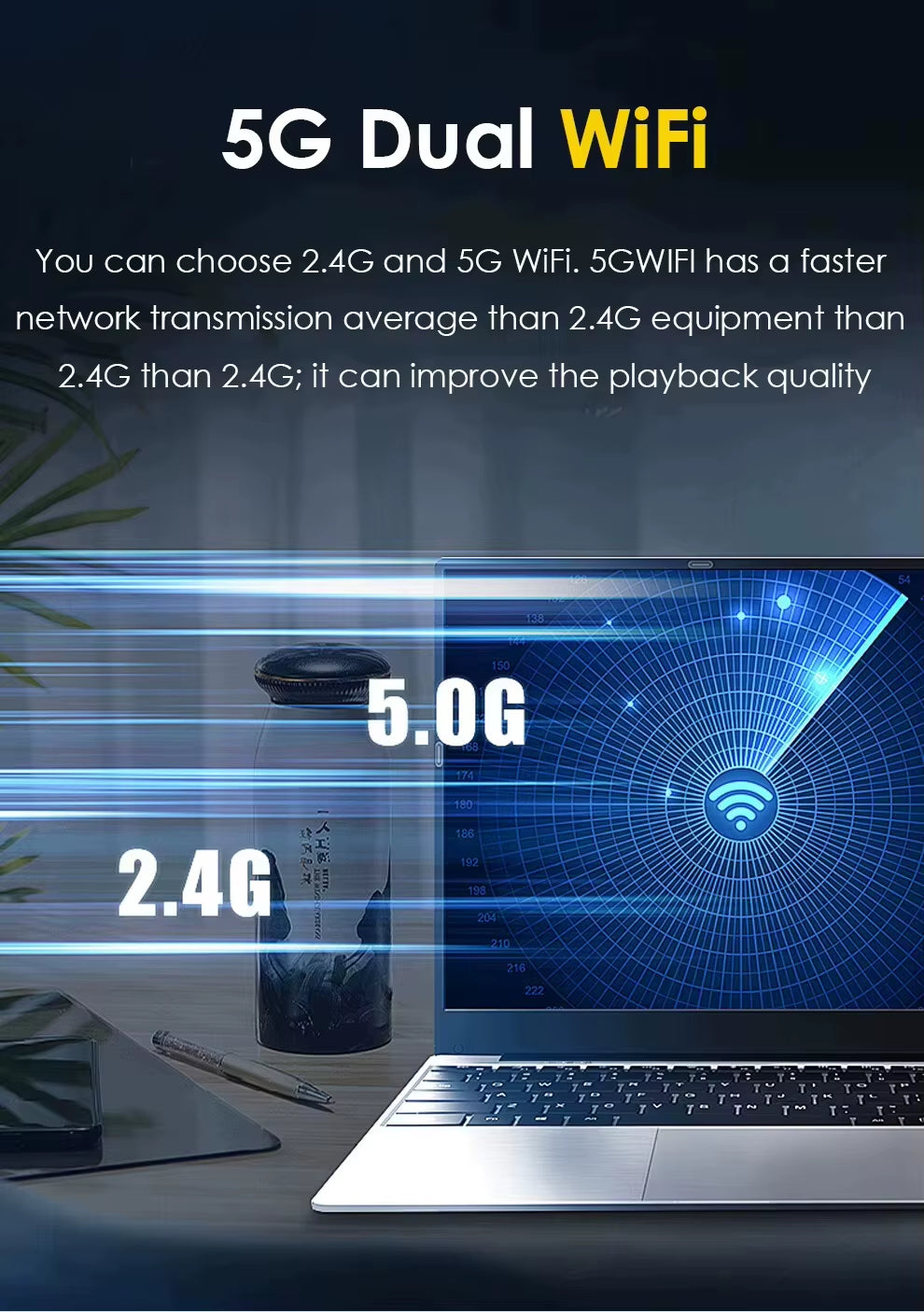 15.6" Computer Laptop  Core I7-8500Y 16GB RAM 1TB SSD Windows 11 Fingerprint Office Laptops Notebook Computer Portable PC