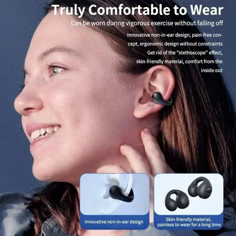 New Original T75 Bone Conduction Wireless Bluetooth 5.3 Headphones Sports Earphones Hifi Sound Quality Waterproof TWS Headset