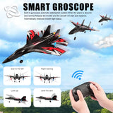 SU27 RC Plane 2.4G 2CH Remote Control Flying Glider with LED Lights EPP Foam Airplane Toys for Children Gifts