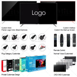 Custom TV 40 Inch UHD 1080P LED TV Television 43 50 65 65Inch 4K Smart TV