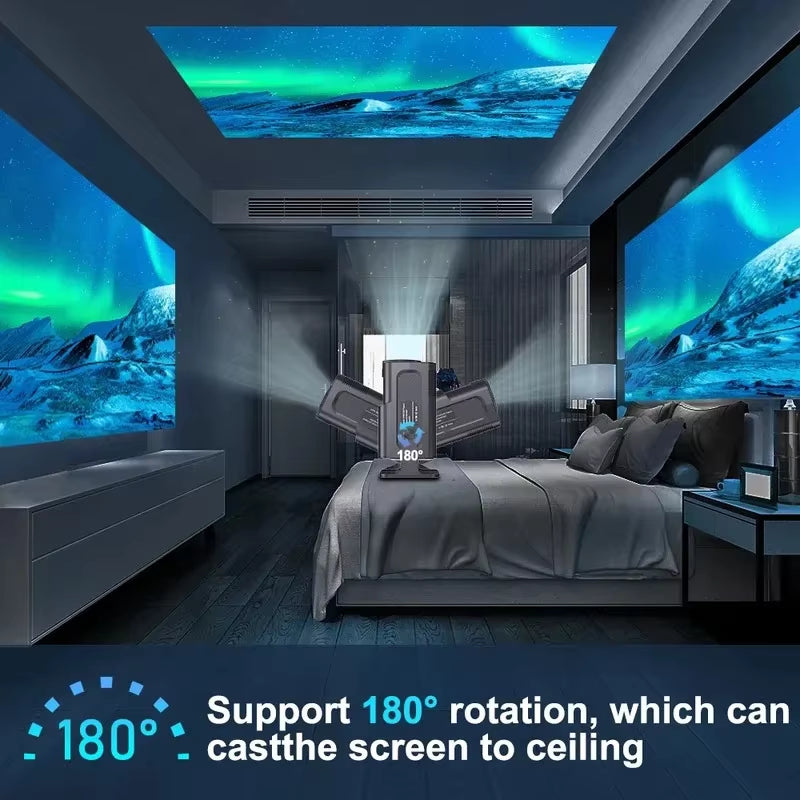 2025 4K Android 11 Projector Native 1080P 390ANSI HY320 Dual Wifi6 BT5.0 1920*1080P Cinema Portable Projetor Upgrated HY300