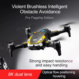 M8 Drone, 8K Camera Intelligent Obstacle Avoidance, Optical Flow Positioning Precise Hovering Shooting,