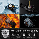 M3E GPS Smart Watch for Men Barometer Altitude Compass 6 Satellite Positioning Systems 480Mah 60 Days Extra-Long Battery