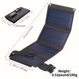 1Pc USB Folding Solar Panel Portable Flexible Small Waterproof 5V Folding Solar Panels Cells for Mobile Phone Battery Charger