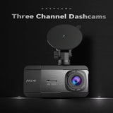 Newes 3Camera 1080P HD Dash Cam Hide Car Recording Camera Cars 2Inch DVR Camera Black Box Night Vision 24H Monitor Video Parking