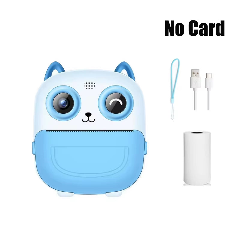 Kids Camera Instant Camera 1080P HD Dual Lens Selfie Digital Camera Print for Girls Boys Christmas Birthday Gifts Toys
