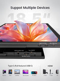 18.5" Computer Monitor IPS Touchscreen 120Hz Display FHD with Type C HDMI VESA Swivel Lift Bracket for Laptop PC Gaming