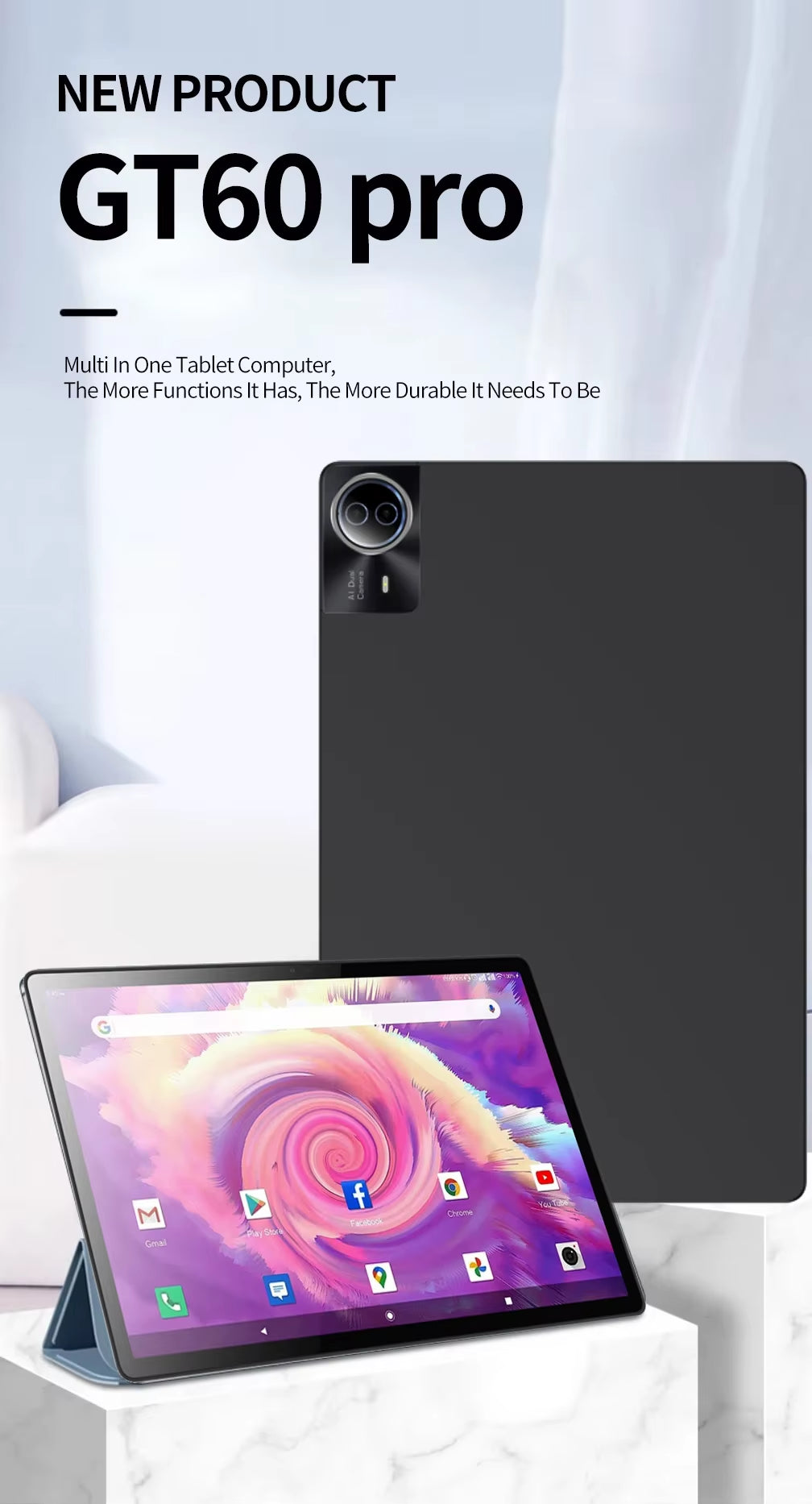 2025 Global Edition 14-Inch Android Tablet! 20GB RAM + 1TB Storage, 5G Dual SIM, 12900Mah Battery for Extended Use