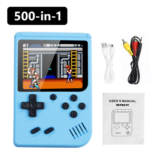 500 Games in One Portable Mini Electronic Video Game Player Kids Electronic Game Toy for Children Handheld Game Console