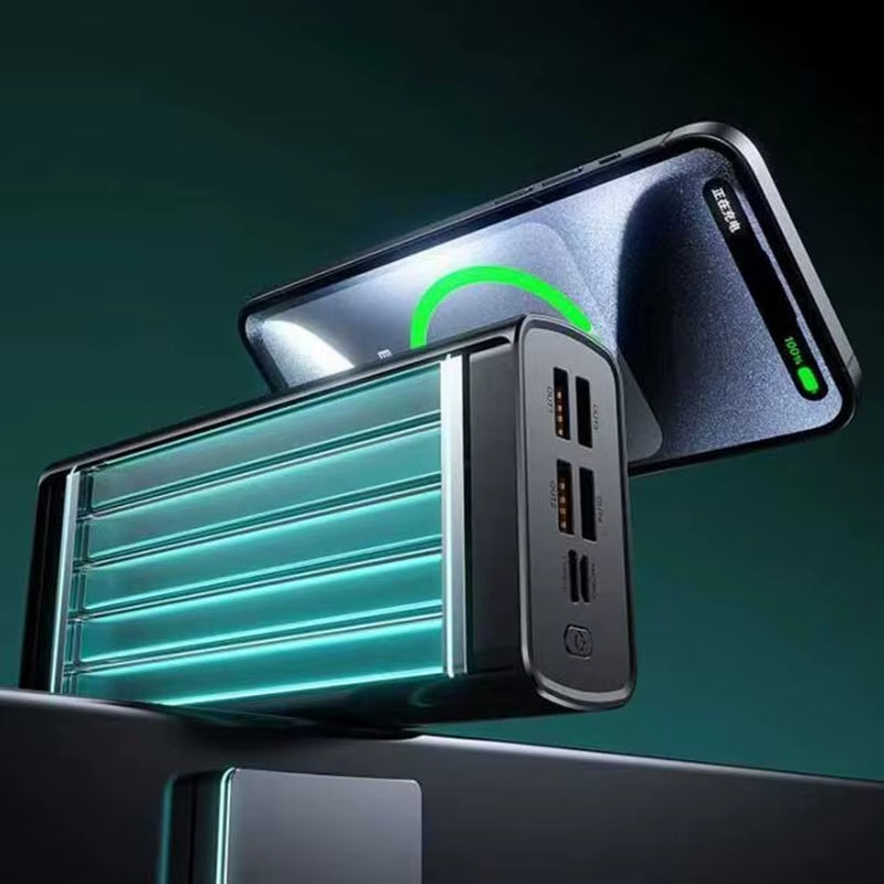 1000000Mah Large Capacity Power Bank Digital Display 120W Fast Charging Outdoor Power Supply for Xiaomi Huawei Iphone