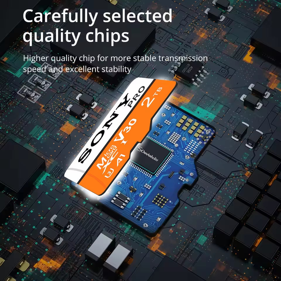 Extreme Micro SD Memory Card Full Speed U3 V30 4K for Phone Computer Camera - 2TB 1TB 512GB 256GB 128GB