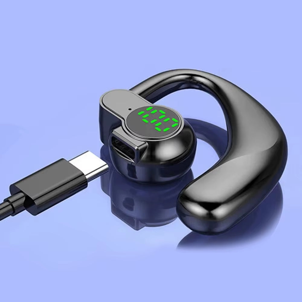 Bluetooth 5.4 Wireless Headphones, Long Battery Life, Single-Ear Digital Display, Sports, Sleep and Music Headphones