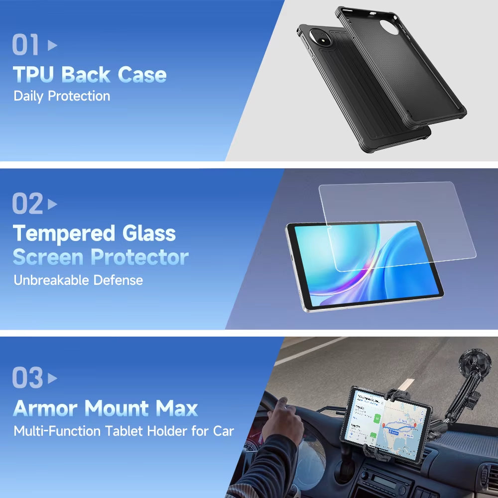 【2025 New】 Tab A9 Pro Kids 4G Tablet Android 15 RAM(8+8) 128GB ROM 5040Mah 8.68" Display Child-Friendly TÜV Eye-Comfort