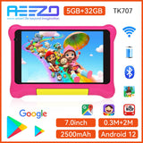 AEEZO 2025 NEW TK707 Kids Tablet 7″ Android 12 Quad Core 5GB+32GB Wifi 5000Mah Battery Dual Camera Children'S Gift Kid Software