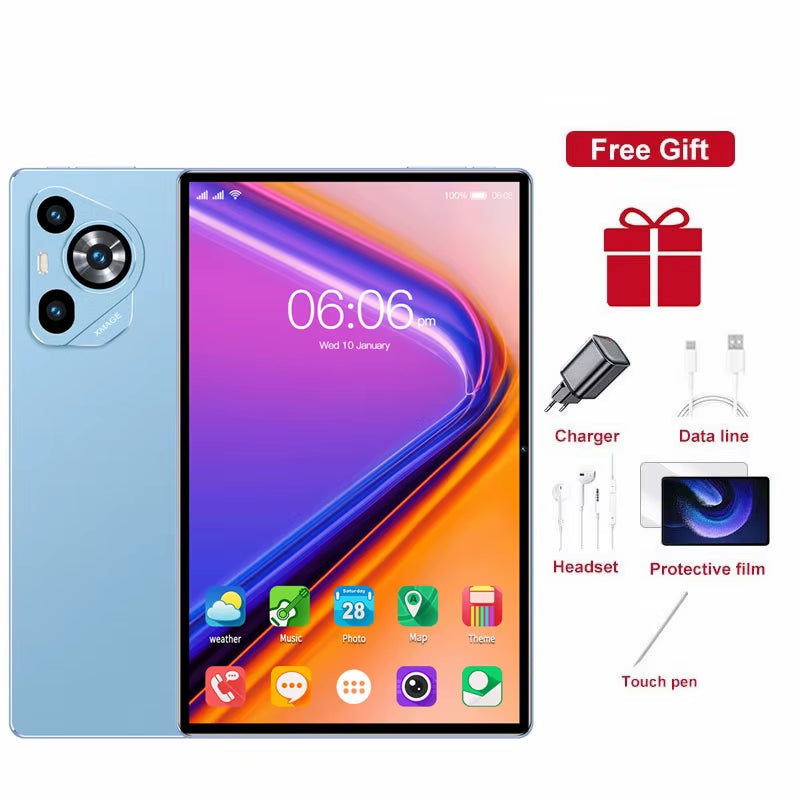 New M70 plus Tablets Case for 5G Dual SIM Android Global Version 11.6Inch Face Recognition Tablet PC 2025 for Children'S Kid