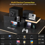 A6 PRO Native 1080P 600 ANSI 4K Android 11 32 GB 135 ° Projektor Mit Auto Keystone Focus Wifi6 BT5.2 Portable Outdoor