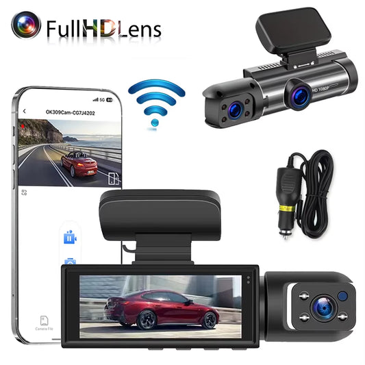 1080P Car Dvr WIFI Dash Cam for Cars Dual Camera for Vehicle Recorder Video Rear View Camera Black Box Car Accsesories