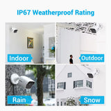 ANNKE 4X Ultra HD 5MP TVI CCTV Camera Outdoor Weatherproof White Security Surveillance System EXIR Night Vision Email Alert Kit